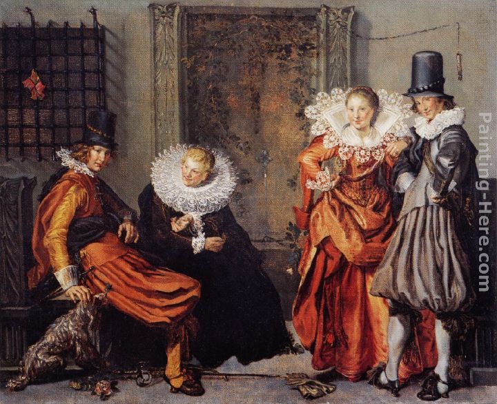 Willem Buytewech Elegant Courting Couples